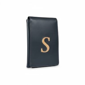 Elegant Navy Satchel with Tan Detail